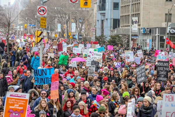 Toronto Ontario Kanada 2018 Június Női Március Jövőnk Meghatározása — Stock Fotó