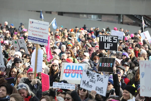 Toronto Ontario Canada Janeiro 2018 Mulheres Março Definição Nosso Futuro — Fotografia de Stock