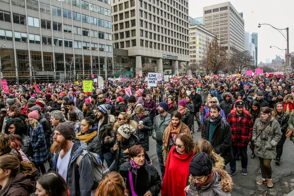 Toronto Ontario カナダ 2018年1月20日 女性の行進 私たちの未来を定義する — ストック写真