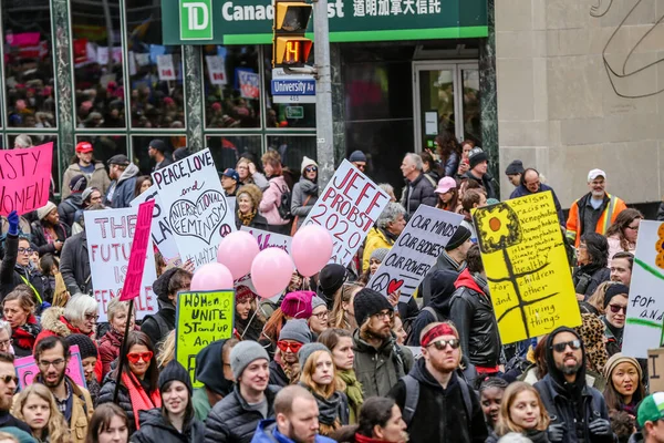 Toronto Ontario Kanada Června 2018 Ženský Březen Definování Náš Budoucnosti — Stock fotografie