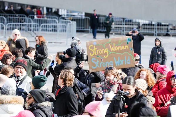 2018 Toronto Ontario Canada 2018 Woman March Defining Our Future — 스톡 사진