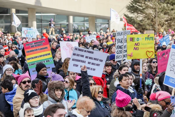 Toronto Ontario Canada Ιανουαριου 2018 Women March Defining Our Future — Φωτογραφία Αρχείου