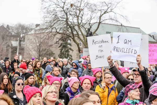 Toronto Ontario Canada Ιανουαριου 2018 Women March Defining Our Future — Φωτογραφία Αρχείου