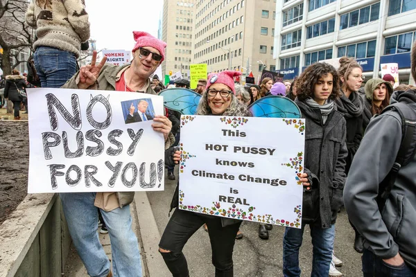 Toronto Ontario Canada Ιανουαριου 2018 Women March Defining Our Future — Φωτογραφία Αρχείου