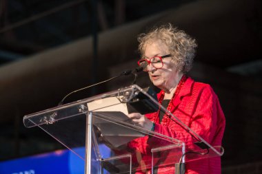 HAZİRAN 14, 2018 - TORONTO, CANADA 'DA MARGARET ATOOD' DA 'WALRUS TORONTO' NUN GEÇİRİLERİNİ KONUYOR 'DAHA GEÇİLİYOR.