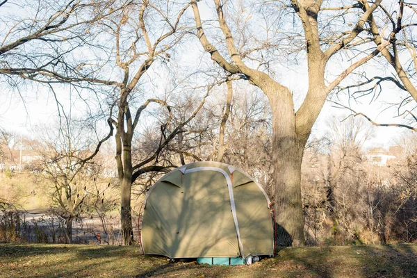 Toronto Ontario Kanada Prosince 2020 Tent Cities Muse Become Common — Stock fotografie