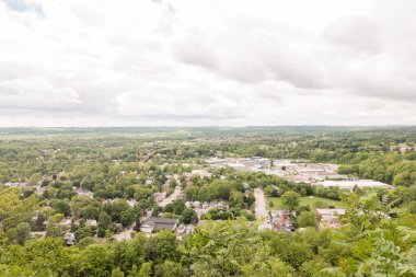 Vilnius, Litvanya 'nın havadan görünüşü