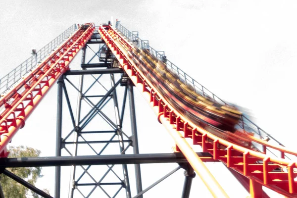 Vaughan Canada 2018年8月28日 Dragonfire Double Looper Roller Coaster Canada Wonderland — 图库照片