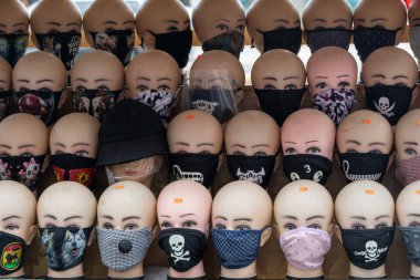 TORONTO, CANADA - 17 Mart 2021 KOVID 19 HAYAT VE GÜVENLİK