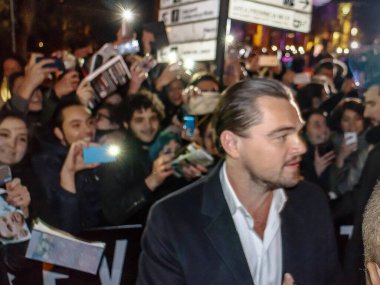 Roma, İtalya - 15 Ocak 2016: Aktör Leonardo DiCaprio, 