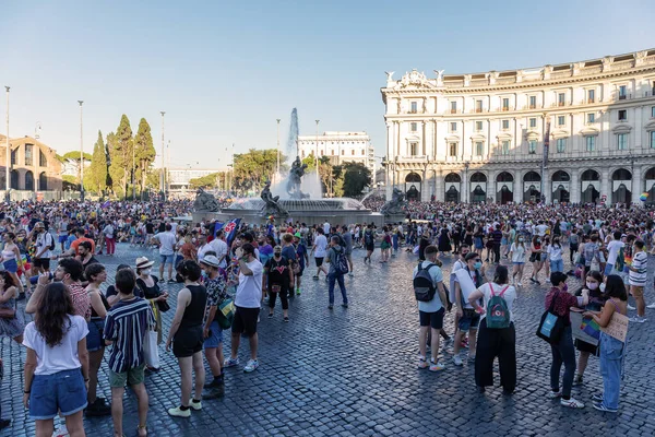 Rome Italie Juin 2021 Manifestation Universelle Pour Les Droits Communauté — Photo