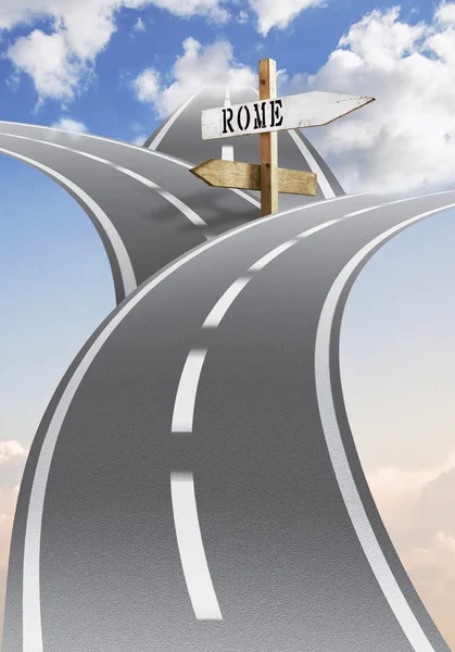 The road to Rome — Stock Photo, Image