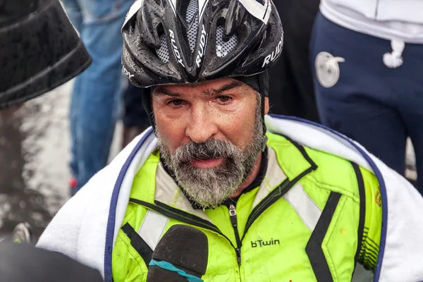 Fabrizio Caselli, the winner of the race handbike — Stock Photo, Image