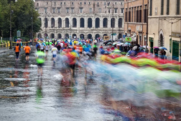 Maratona em roma — Fotografia de Stock