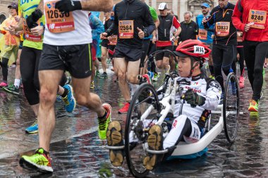 Roma maraton atletleri.