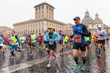 Roma maraton atletleri.