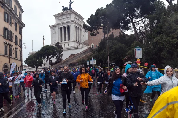 Participantes en la pequeña Maratón de Roma . — Foto de Stock