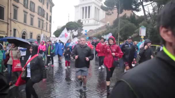 Maratona de roma — Vídeo de Stock