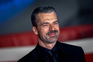 ROMA, İTALYA - 15 Ekim Luca Argentero, 20. Roma Film Festivali sırasında Auditorium Parco Della Musica 'da açılan kırmızı halıya katıldı..