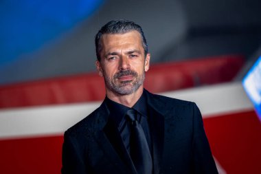 ROMA, İTALYA - 15 Ekim Luca Argentero, 20. Roma Film Festivali sırasında Auditorium Parco Della Musica 'da açılan kırmızı halıya katıldı..