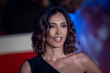 ROMA, İTALYA - 15 Ekim: Caterina Balivo, 20. Roma Film Festivali sırasında Auditorium Parco Della Musica 'da açılan kırmızı halıya katıldı.