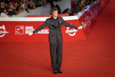 Roma, İtalya - 21 Ekim 2025: Francesco Zenga, 20. Roma Film Festivali sırasında Parco Della Musica Konser Salonu 'ndaki La Preside kırmızı halısına katıldı.