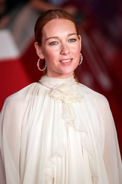 Roma, İtalya - 21 Ekim 2025: Cristiana Capotondi, 20. Roma Film Festivali sırasında Auditorium Parco della Musica 'da En İyi Film Ödülleri kırmızı halısına katıldı. 