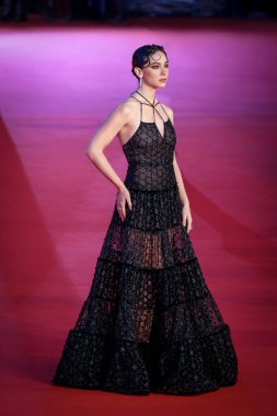 ROME, ITALY - 24 Ekim 2025: Matilda De Angelis, 20. Roma Roma Film Festivali 'nde Parco della Musica' da düzenlenen 