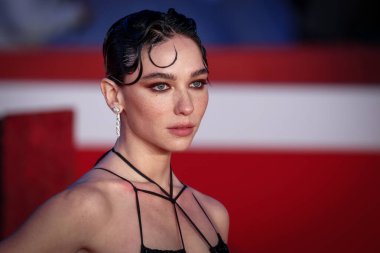 ROME, ITALY - 24 Ekim 2025: Matilda De Angelis, 20. Roma Roma Film Festivali 'nde Parco della Musica' da düzenlenen 