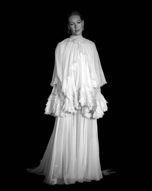 Roma, İtalya - 21 Ekim 2025: Cristiana Capotondi, 20. Roma Film Festivali sırasında Auditorium Parco della Musica 'da En İyi Film Ödülleri kırmızı halısına katıldı. 