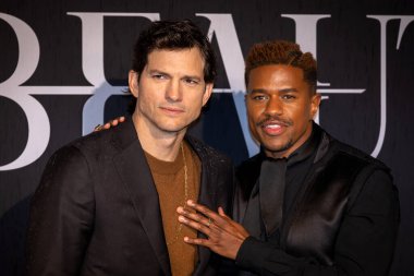 Roma, İtalya - 19 Ocak 2026: Aktörler Ashton Kutcher ve Jeremy Pope, FX 'in yeni uluslararası gerilim dizisi 