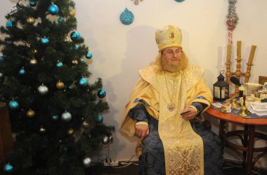 Aziz Nicholas konutunun büyük açılışı sırasında, 1 Aralık 2020 Kiev 'de