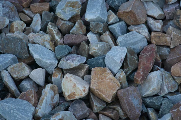 Натуральний Камінь Барвиста Галька Річці Іспанії — стокове фото