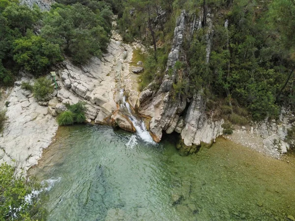 Vista Fuente Del Río Borosa Parque Natural Las Sierras Cazorla — Foto de Stock