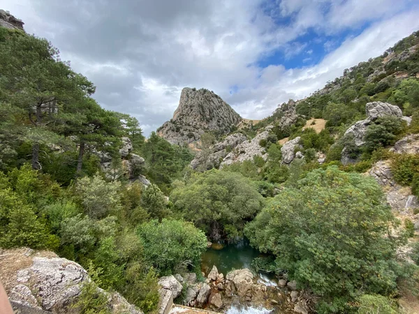 Vista Fuente Del Río Borosa Parque Natural Las Sierras Cazorla — Foto de Stock