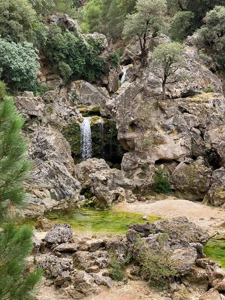 Uitzicht Bron Van Rivier Borosa Het Natuurpark Van Sierras Cazorla — Stockfoto