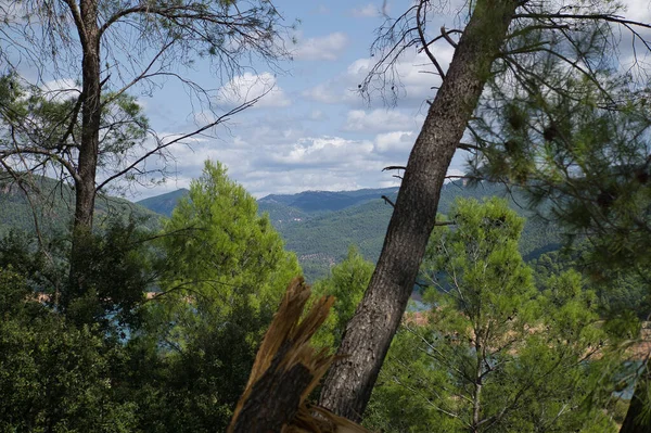 Vista Del Embalse Del Tranco Situado Las Sierras Cazorla Parque —  Fotos de Stock