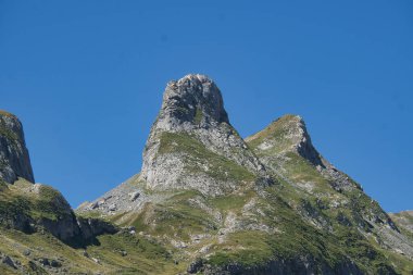 Col du Portalet. Huesca 'da. İspanya ve Fransa arasındaki sınır. Panorama. Manzarayı Göster