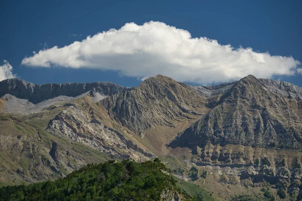 Blick Auf Die Berge Den Aragonesischen Pyrenäen Der Provinz Huesca — Stockfoto