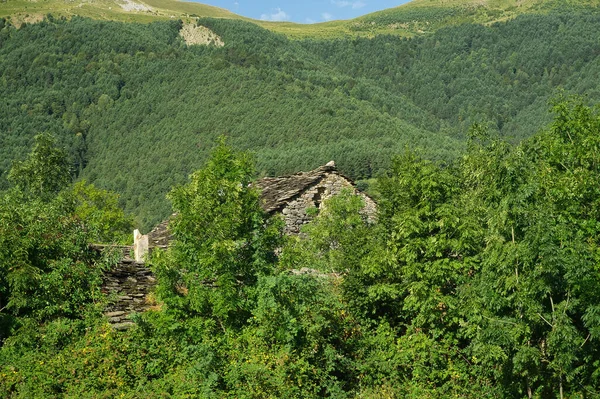 Ciudad Escuain Antiguo Pueblo Situado Hueca Aragón España Día Soleado — Foto de Stock