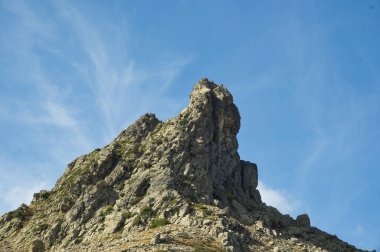 Anayet tepesi dibi olan Portalet. İspanya 'daki Aragonlu Pireneler' in ünlü dağları.
