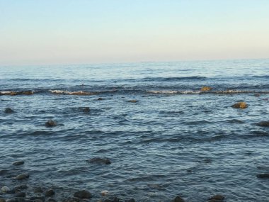 İspanya 'nın Valensiyalı Topluluğu' nun Alicante eyaletindeki güzel plajlar. Görünüm