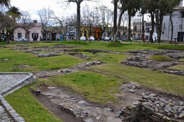1680 Colonia del Sacramento harabeleri, Uruguay. görünüm