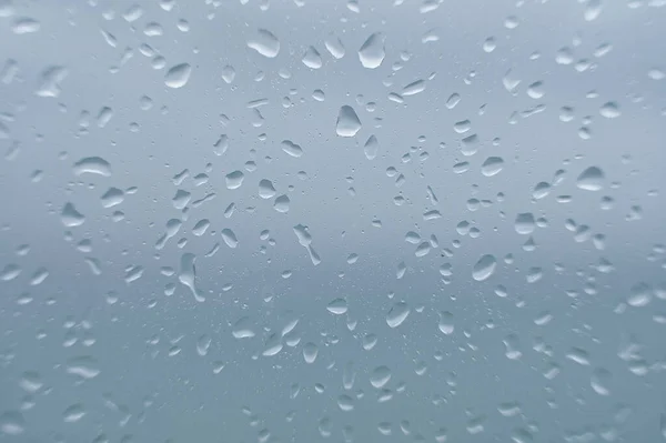Raindrops Window Panes Background Space Write View — Stock Photo, Image
