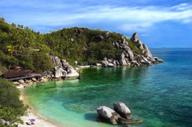 Manzara koh Tao Adası.