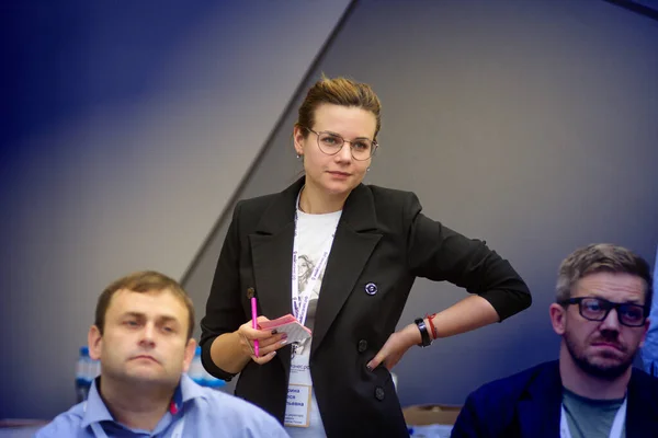Barnaul Ryssland Oktober 2019 Olesya Teterina Biträdande Direktör Vid Ministeriet — Stockfoto