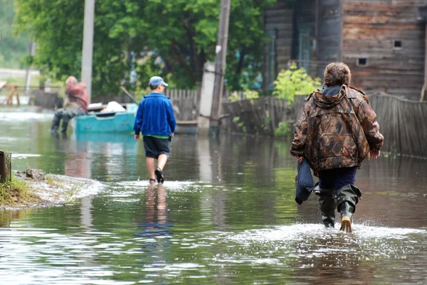 Barnaul Russia June 2020 Flood River Altai Territory — Stock Photo, Image