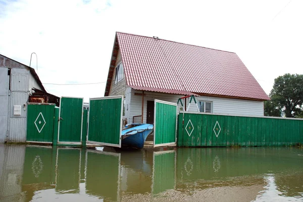Barnaul Rússia Junho 2020 Inundação Rio Território Altai — Fotografia de Stock