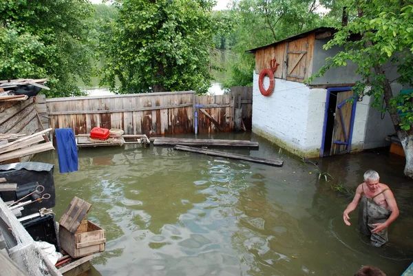 Barnaul Russie Juin 2020 Inondation Sur Rivière Dans Territoire Altaï — Photo