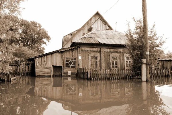 Barnaul Russie Juin 2020 Inondation Sur Rivière Dans Territoire Altaï — Photo